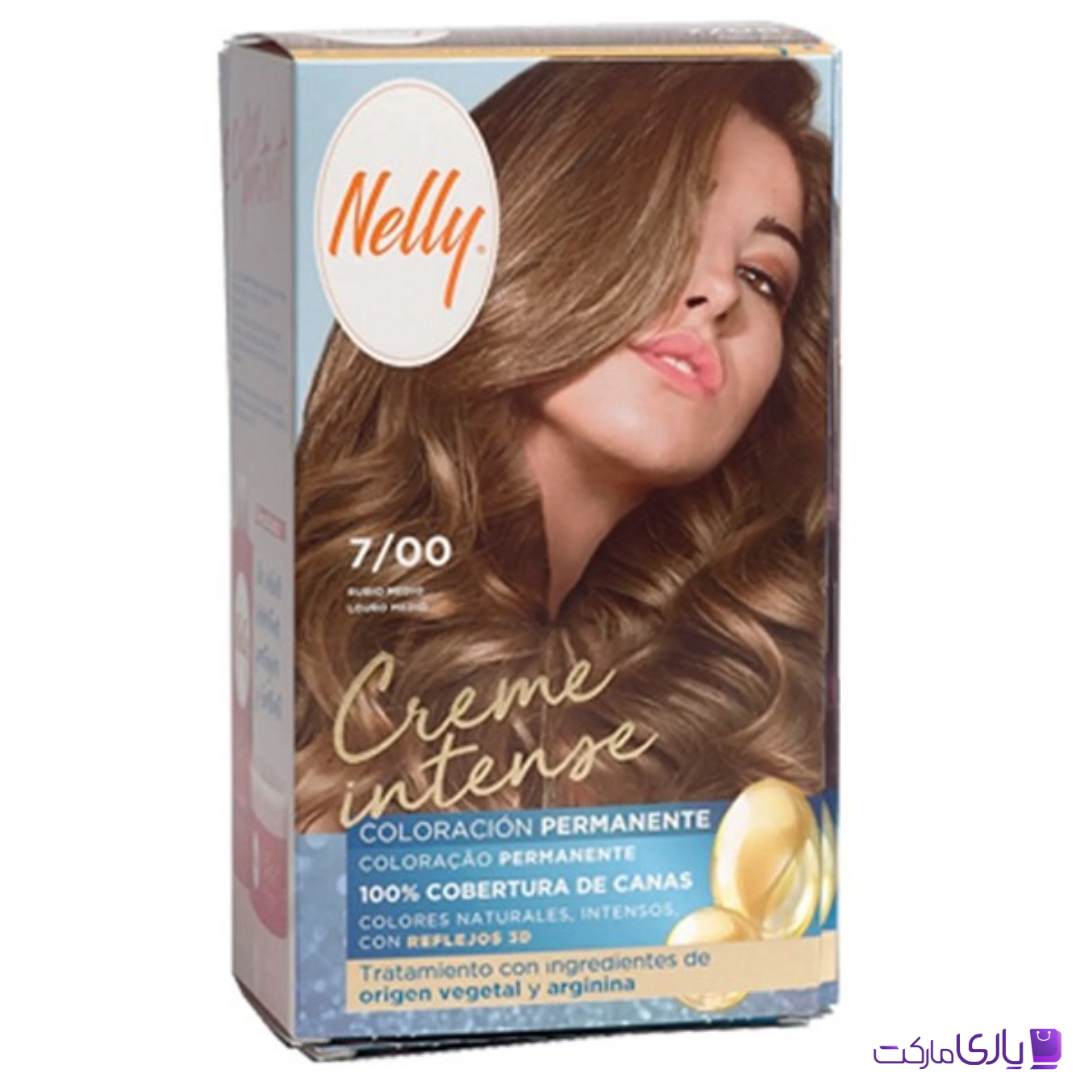 کیت رنگ مو بدون آمونیاک اسپانیایی نلی NELLY شماره 7/00 رنگ بلوند متوسط طبیعی