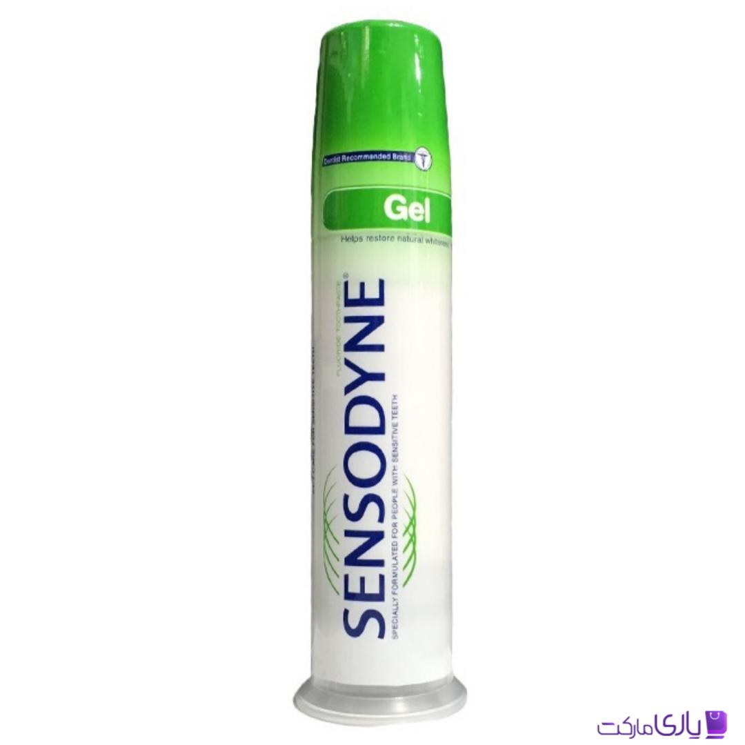 خمیر دندان پمپی سنسوداین Sensodyne Gel مخصوص دندانهای حساس حجم 100 میل