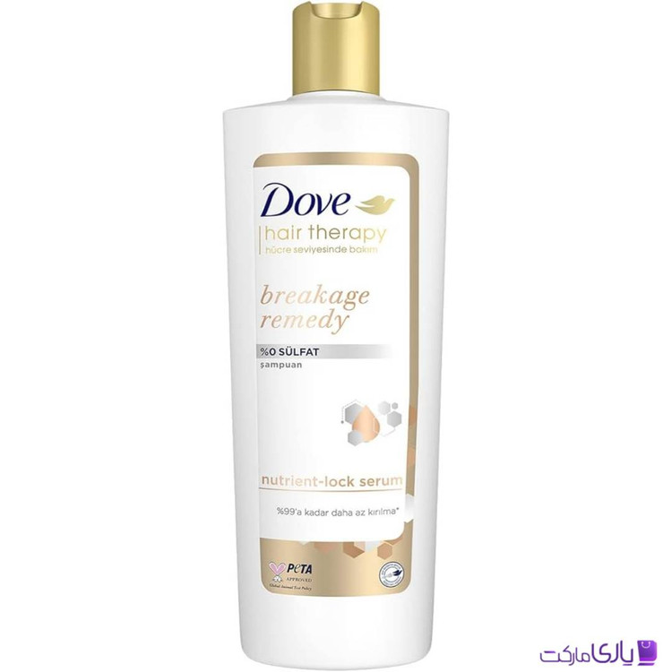 شامپو ترمیمکننده و ضد شکستگی مو داو مدل Breakage Remedy بدون سولفات حجم 350 میل