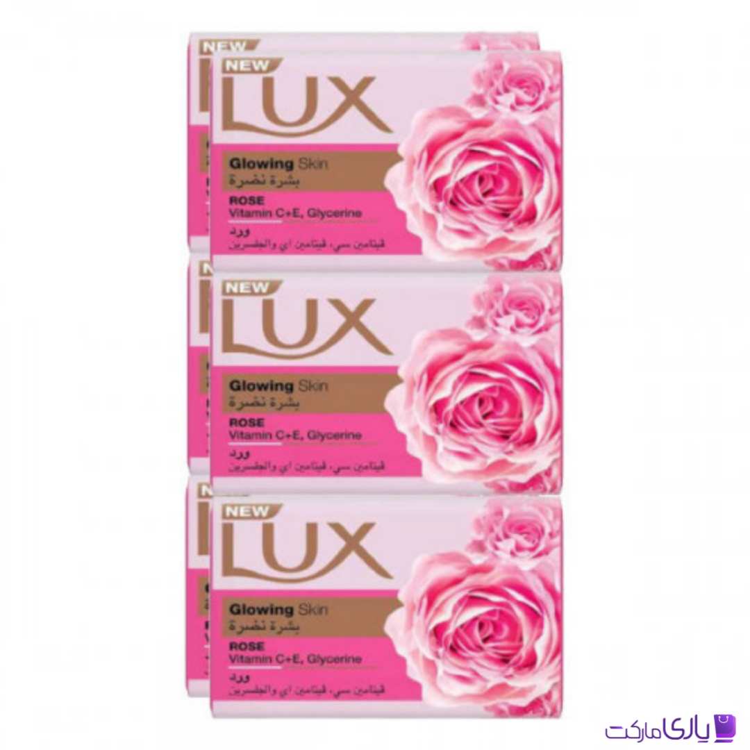 صابون لوکس LUX رایحه گل رز بسته 6عددی حجم1020گرمی6*170