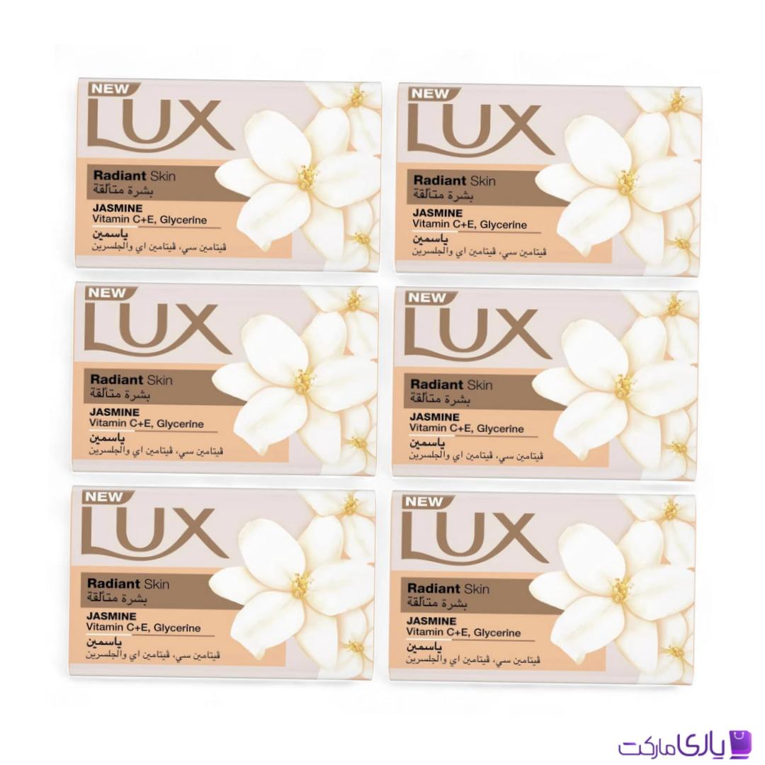 صابون لوکس LUX رایحه گل یاس بسته 6عددی حجم1020گرمی6*170