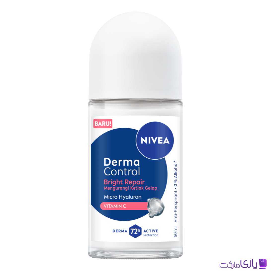 رول ضد تعریق زنانه نیوآ مدل Derma Control Bright Repair با محافظت 72 ساعته حجم 50 میل