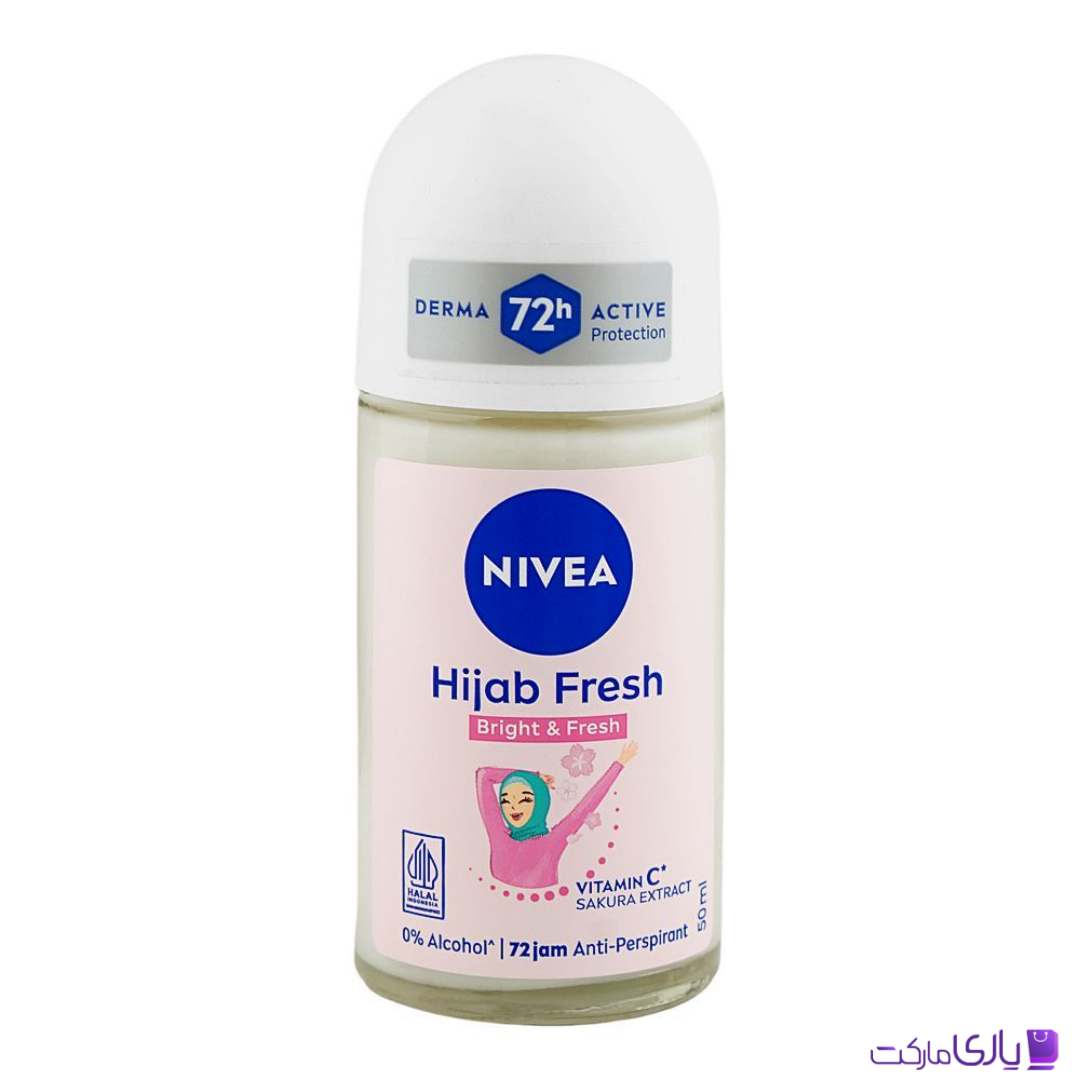 رول ضد تعریق زنانه نیوآ مدل Hijab Fresh روشن و تازه کننده 72 ساعته حجم 50 میل