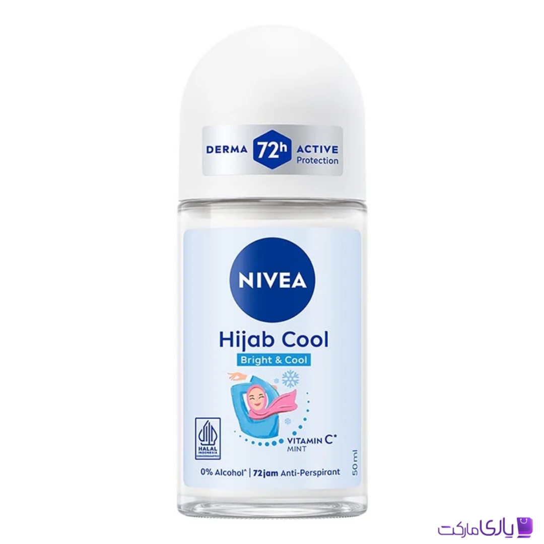رول ضد تعریق زنانه نیوآ مدل Hijab Cool Bright & Cool با ماندگاری 72 ساعته حجم 50 میل