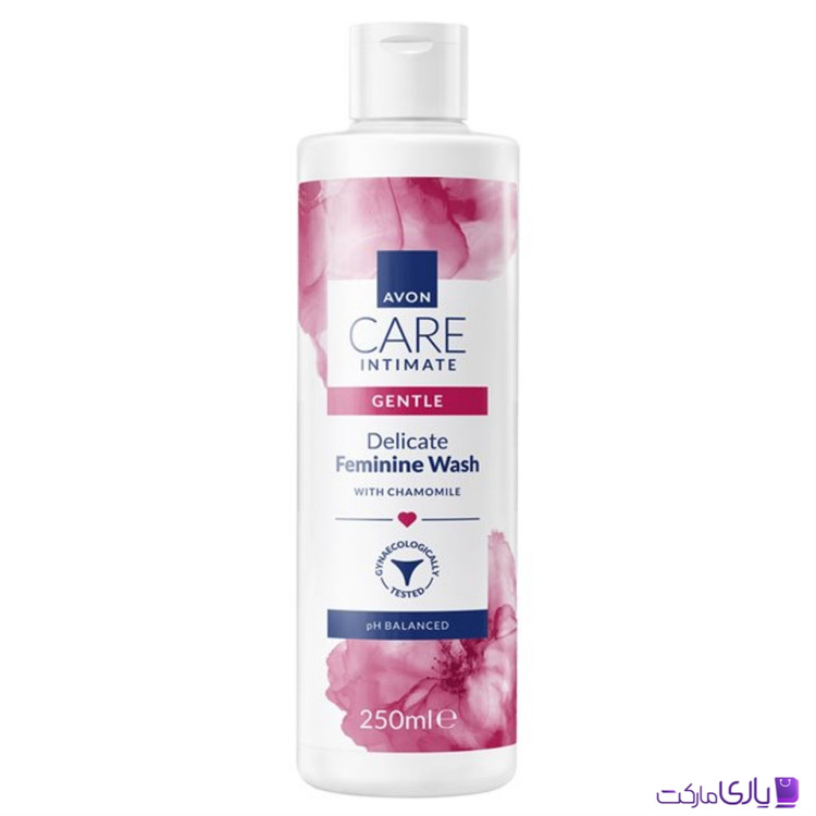 ژل بهداشتی بانوان آون Avon مدل ملایم Gentle با عصاره گل بابونه حجم 250 میل