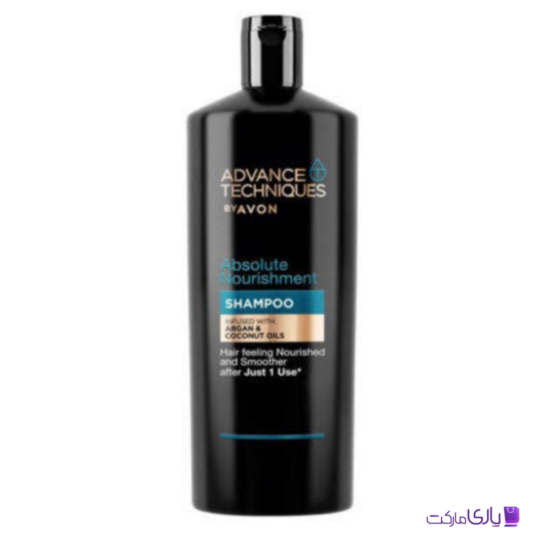 شامپو تغذیه کننده آون AVON حاوی روغن نارگیل و آرگان سری Absolute Nourishment حجم 700 میل