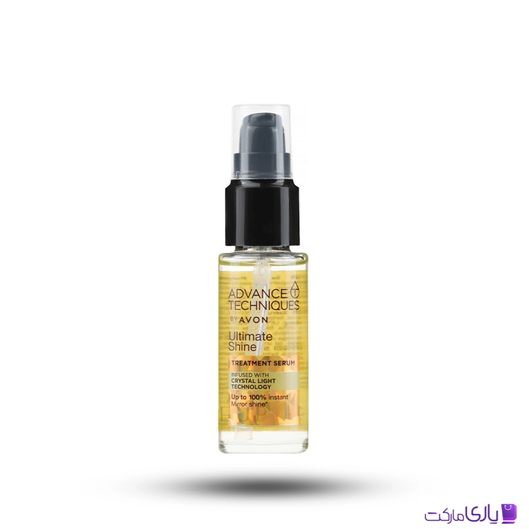 سرم درمانی درخشان کننده مو آون Avon مدل Ultimate Shine صاف کننده و ضد وز و موخوره حجم 30 میل