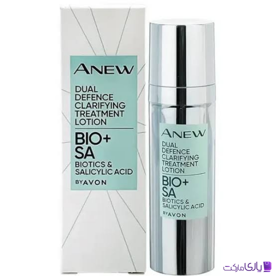 لوسیون لایه بردار و شفافکننده دوگانه آون AOVN مدل BIO+ SA حاوی بیوتیکس و اسید سالیسیلیک حجم 30 میل