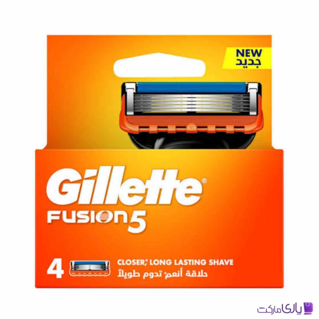 تیغ یدک ژیلت مدل فیوژن 5 بسته 4 عددی