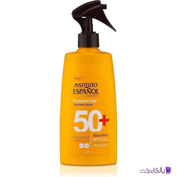 اسپری ضد آفتاب اسپانول مدل آلوئه ورا با SPF 50 حجم 300 میل