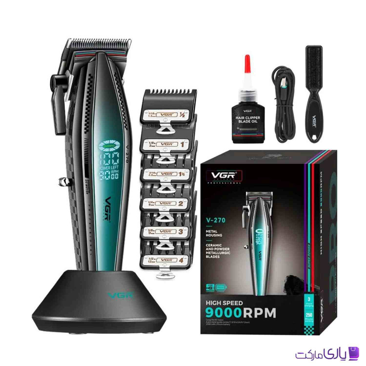 ماشین اصلاح موی سر و صورت وی جی آر VGR مدل V-270 حرفهای