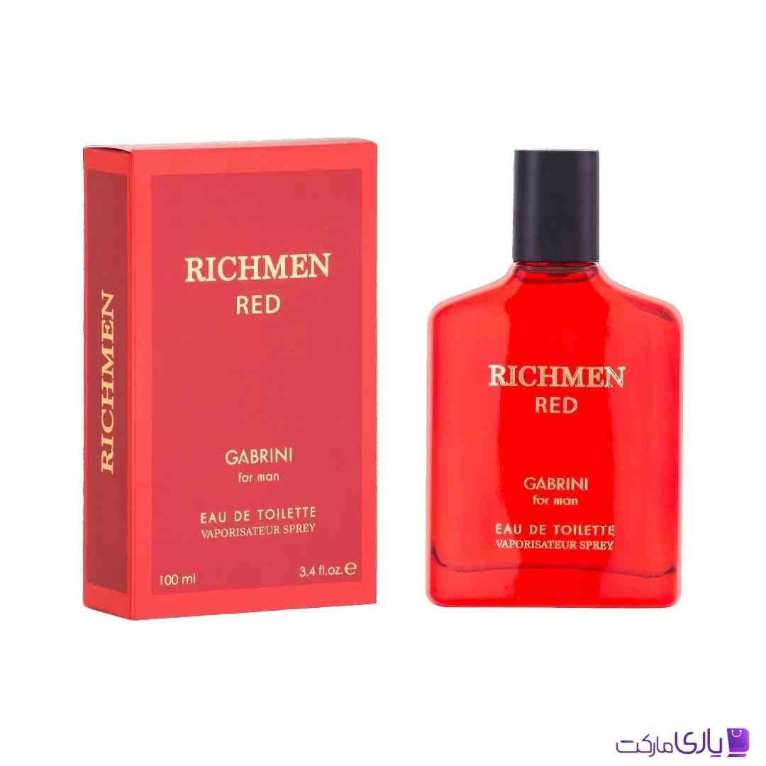 ادکلن مردانه گابرینی Gabrini مدل Richmen Red حجم 100 میل