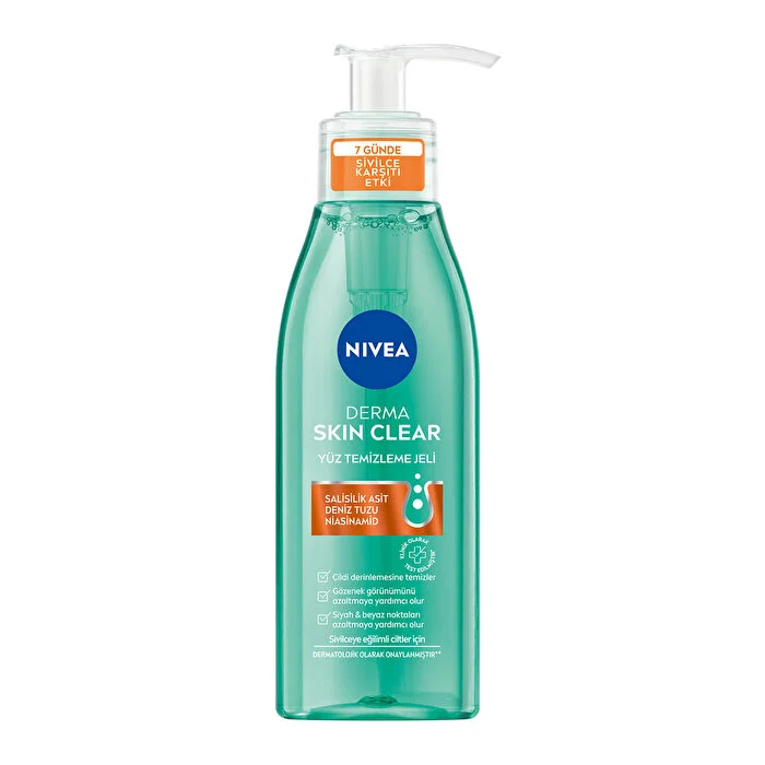 ژل شستشوی نیوآ مخصوص پوست چرب و ضدجوش درما اسکین کلیر NIVEA آلمان حجم 150 میل