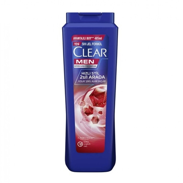 شامپو کلیر مردانه CLEAR MEN مدل HIZLI STIL حجم 350 میل