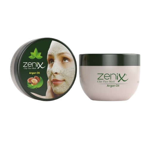 ماسک شاداب کننده خاک رس و روغن آرگان زنیکس Zenix حجم 350 میل
