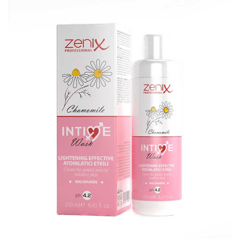 ژل بهداشتی بانوان زنیکس zenix ترکیه با عصاره بابونه برای پوست حساس حجم 250 میل