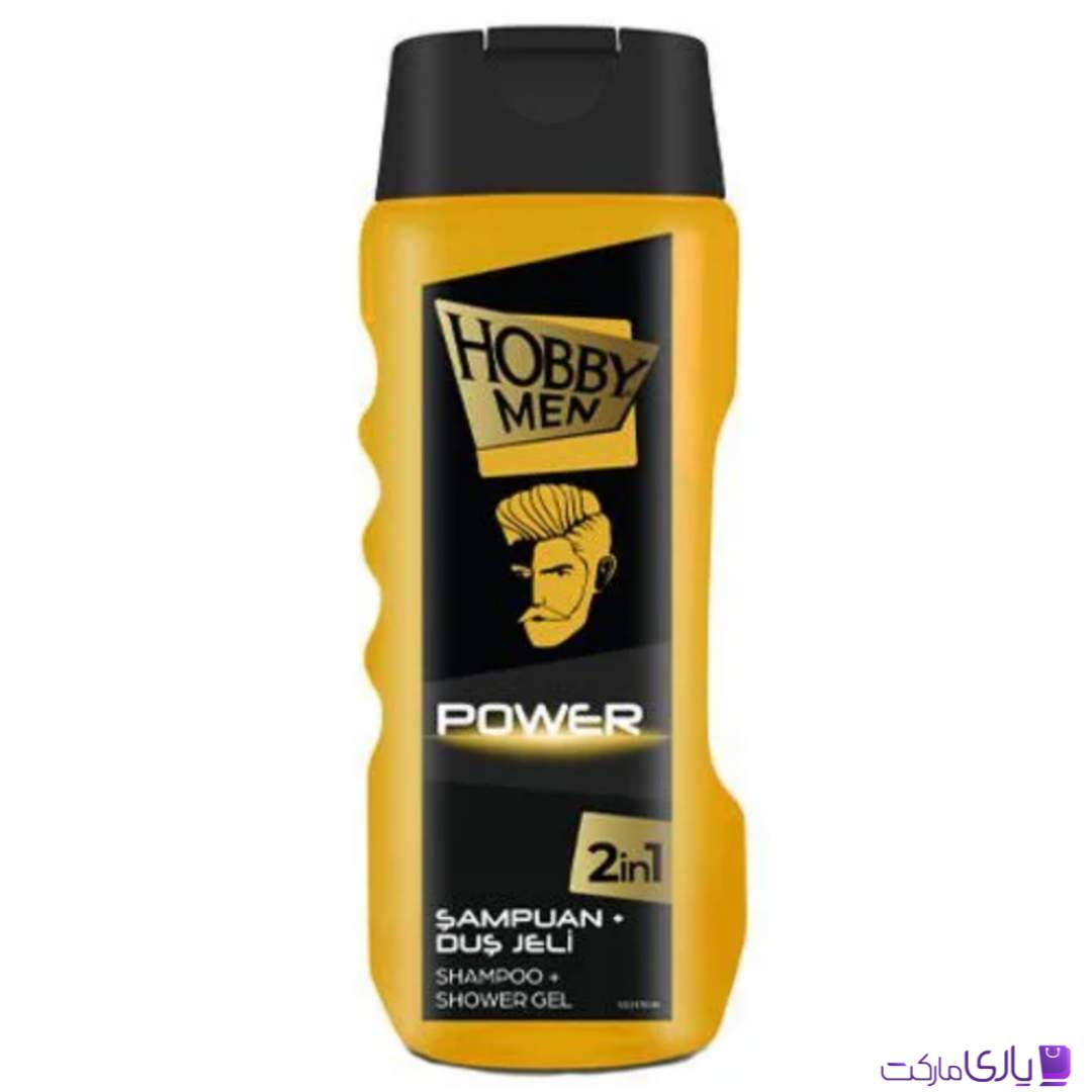 شامپو سر و بدن مردانه هوبی Power Men مدل 2 در 1 حجم 400 میل