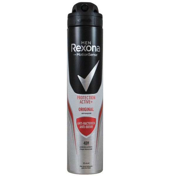 اسپری ضد تعریق مردانه رکسونا مدل Protection Active + Original حجم 200 میل
