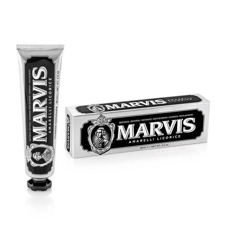 خمیر دندان مارویس MARVIS مدل شیرین بیان Amarelli Licorice حجم 85 میل