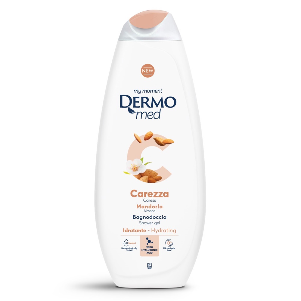 شامپو بدن بادام درمومد Dermomed سری Carezza حجم 750 میل