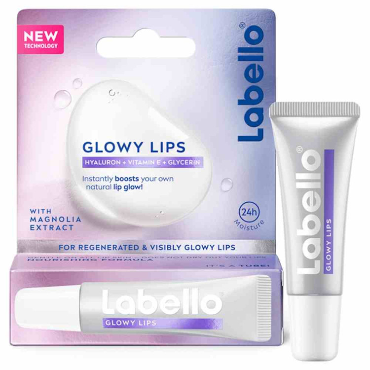بالم لب لابلو درخشان کننده مدل Glowy Lips با هیالورونیک اسید و ویتامین E حجم 10 میل