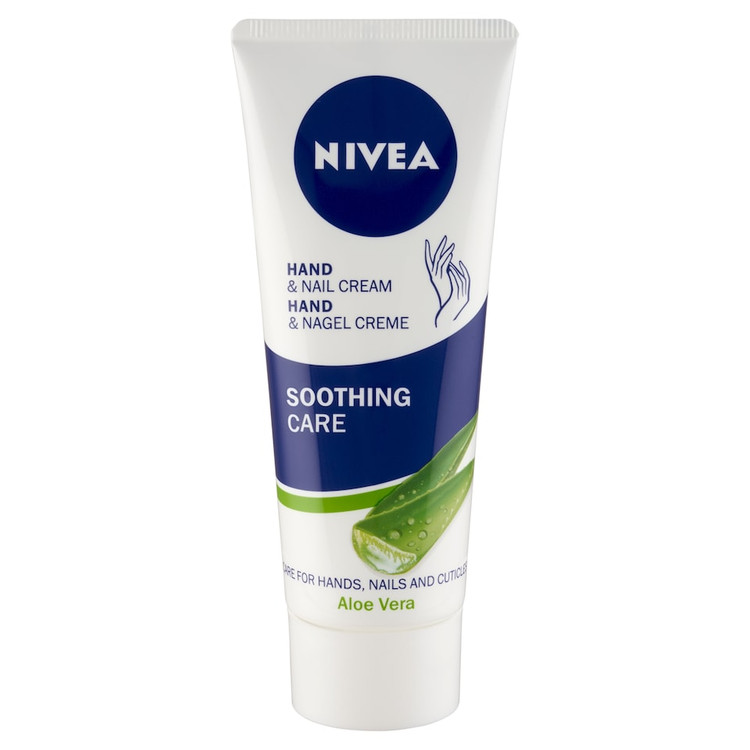 کرم دست و ناخن نیوآ مدل تسکین دهنده مدل Soothing Care حاوی آلوئه ورا حجم 75 میل