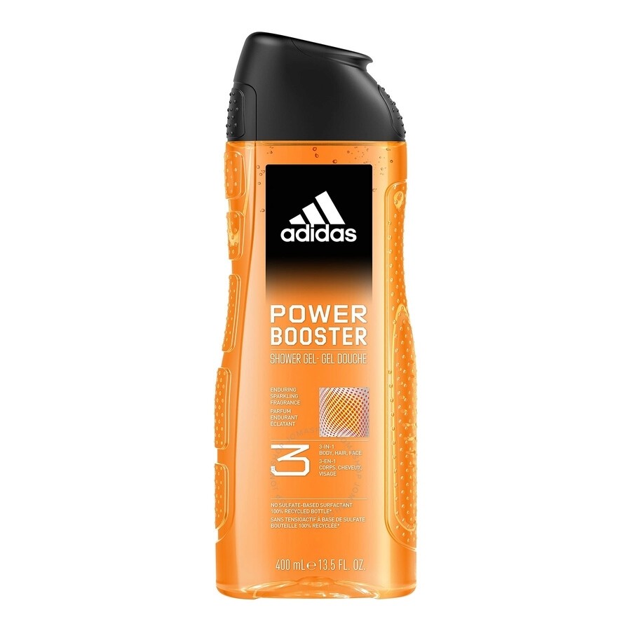 ژل شستشوی بدن،مو و صورت آدیداس مدل Power Booster حجم 400 میل