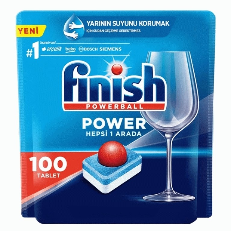 قرص ماشین ظرفشویی فینیش Finish Powerball مدل All in one max تعداد 100 عددی