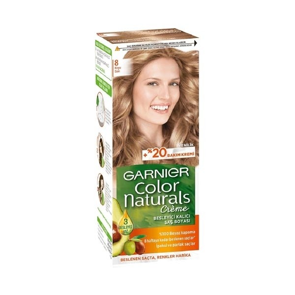 کیت رنگ مو گارنیر GARNIER بلوند تیره شماره 8