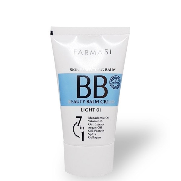 بی بی کرم 7 در 1 فارماسی رنگ روشن 01 با SPF15 حجم 50 میل