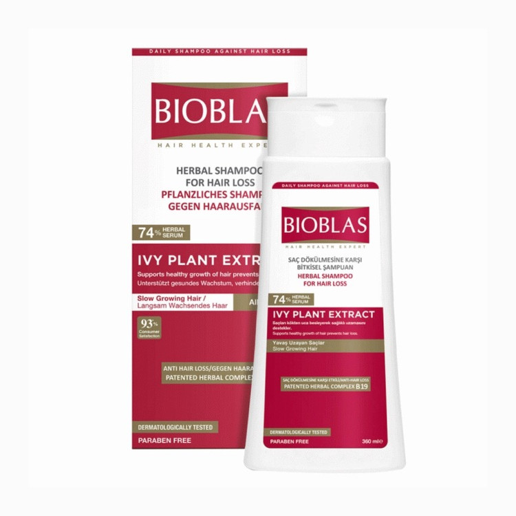 شامپو پیچک بیوبلاس ضد ریزش و افزایش رشد مو مدل ivy plant extract حجم 360 میل