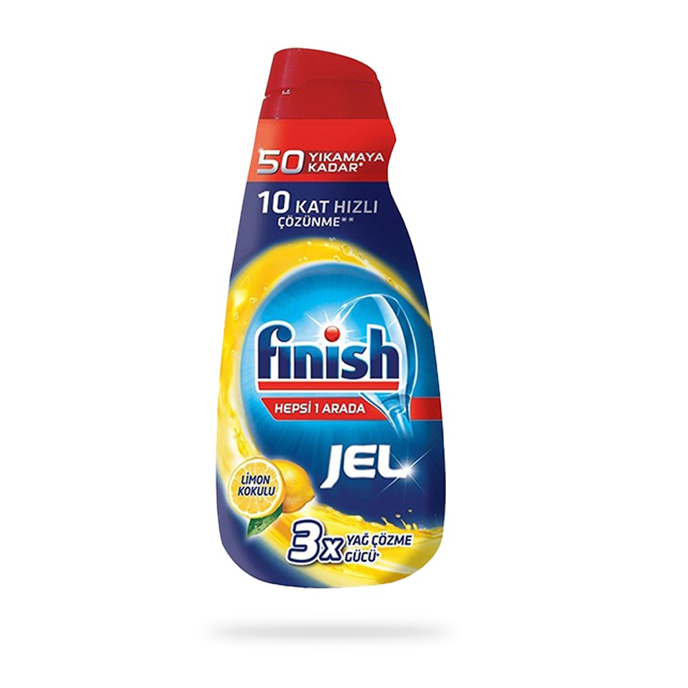 ژل ماشین ظرفشویی فینیش finish رایحه لیمو حجم 1000 میل
