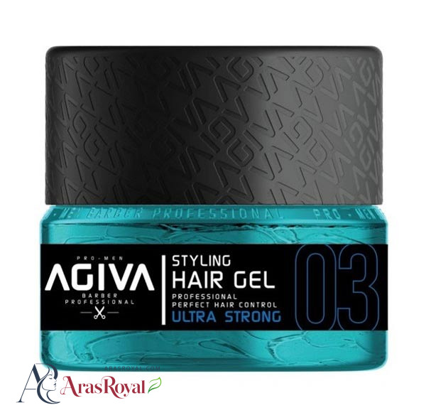 ژل مو آگیوا Agiva مدل Ultra Strong شماره 03 حجم 200 میل