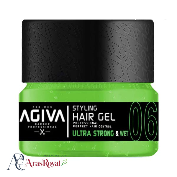 ژل مو آگیوا Agiva مدل Ultra Strong and Wet شماره 06 حجم 200 میل