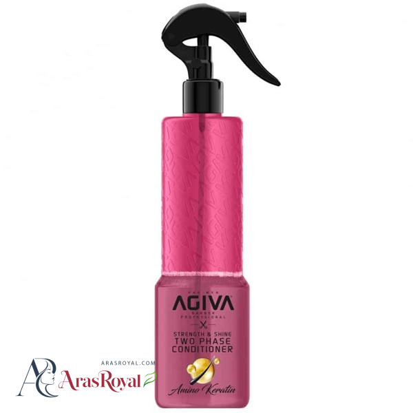 اسپری دوفاز آگیوا Agiva مدل Amino Keratin حاوی آمینو کراتین حجم 400 میل