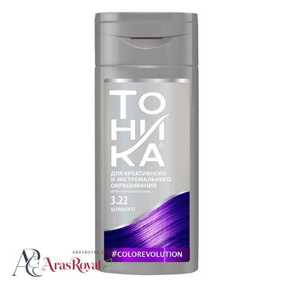 شامپو رنگ تونیکا Tohnika رنگ بنفش شماره 3.22 حجم 150 میل
