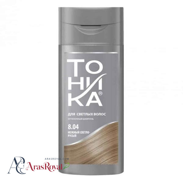 شامپو رنگ تونیکا Tohnika رنگ لایت بلوند شماره 8.04 حجم 150 میل