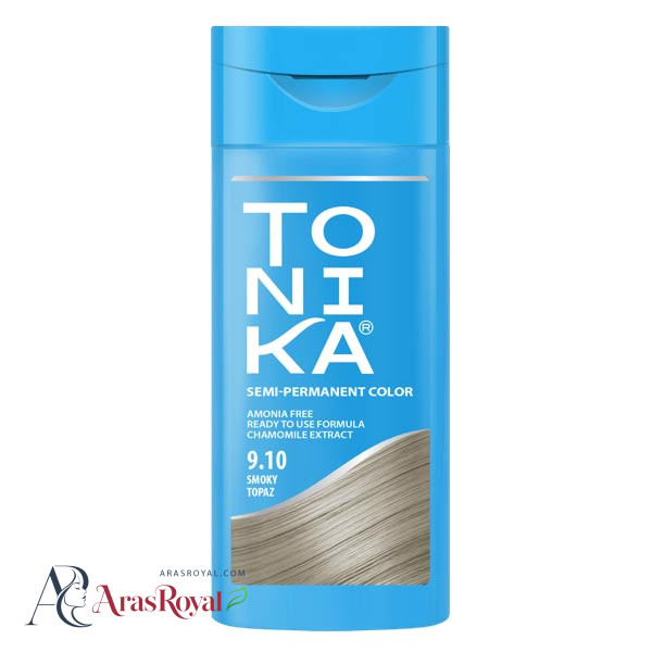 شامپو رنگ تونیکا Tohnika رنگ بلوند دودی شماره 9.10 حجم 150 میل
