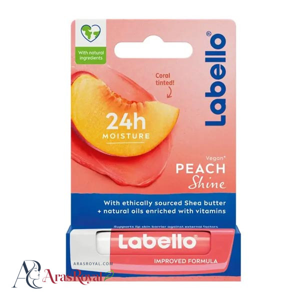 بالم لب با دوام لبلو Labello حاوی اسانس هلو