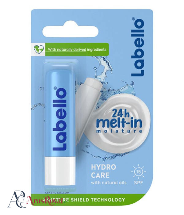 بالم لب با دوام لبلو Labello مدل Hydro Care حاوی آبرسان و ضدآفتاب