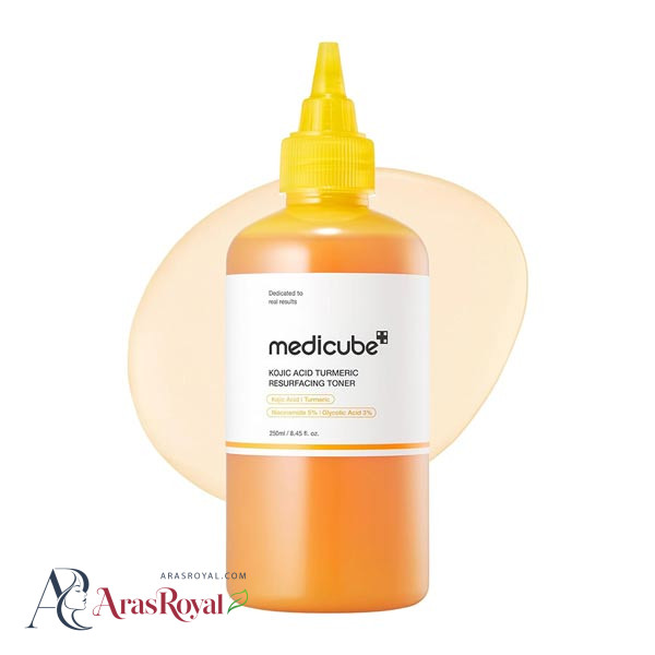 تونر لایه بردار و ضد لک مدی کیوب Medicube حاوی گلیکولیک اسید حجم 250 میل