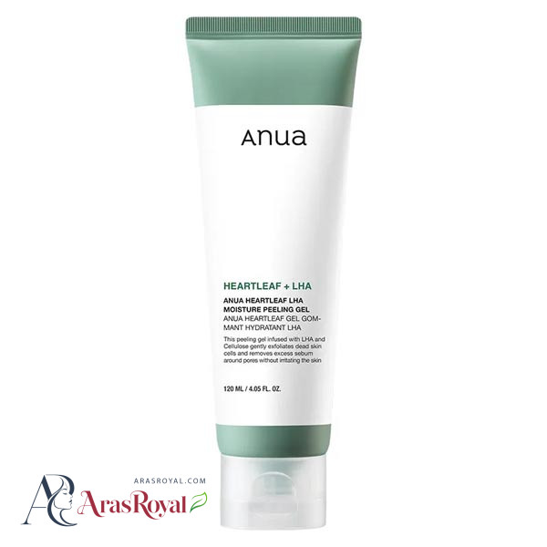 ژل پیلینگ مرطوب کننده و تسکین دهنده آنوا Anua مدل Heartleaf حجم 150 میل