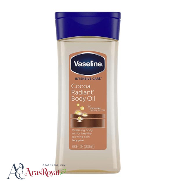 روغن بدن وازلین Vaseline براق کننده رایحه کاکائو حجم 200 میل