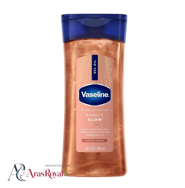 روغن بدن شاین دار وازلین Vaseline براق کننده مدل Sinlit Glow حجم 200 میل
