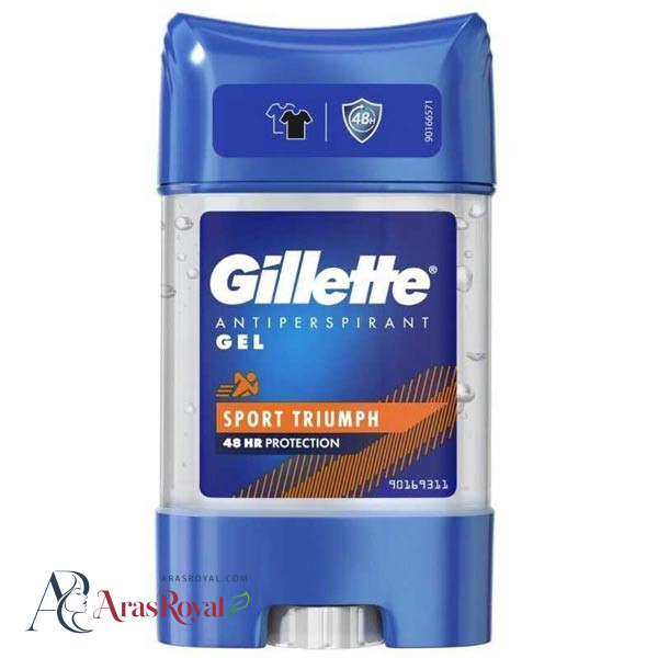 مام زیر بغل ژله ای ژیلت Gillette مدل SPORT TRIUMPH حجم 70 میل