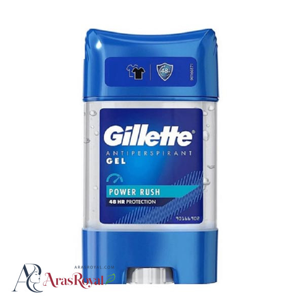 مام زیر بغل ژله ای ژیلت Gillette مدل POWER RUSH حجم 70 میل