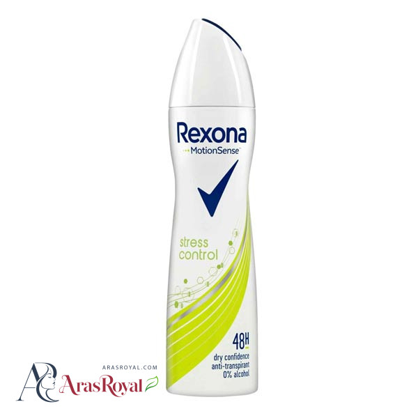 اسپری ضد تعریق زنانه رکسونا Rexona مدل Stress Control استرس کنترل ایتالیا حجم 200 میل