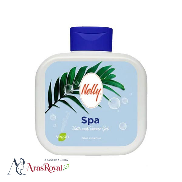 شامپو بدن و شاور ژل نلی Nelly رایحه ملایم و تمیزی حجم 750 میل