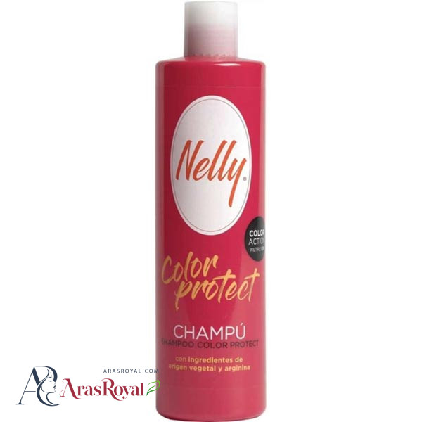 شامپو تثبیت کننده رنگ مو نلی Nelly مدل Color Protect حجم 400 میل