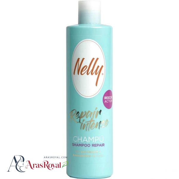 شامپو ترمیم کننده و تقویت کننده نلی Nelly مدل Repair Intense حجم 400 میل